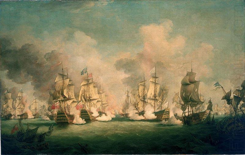 Richard Paton The Battle of Barfleur, 19 May 1692 china oil painting image